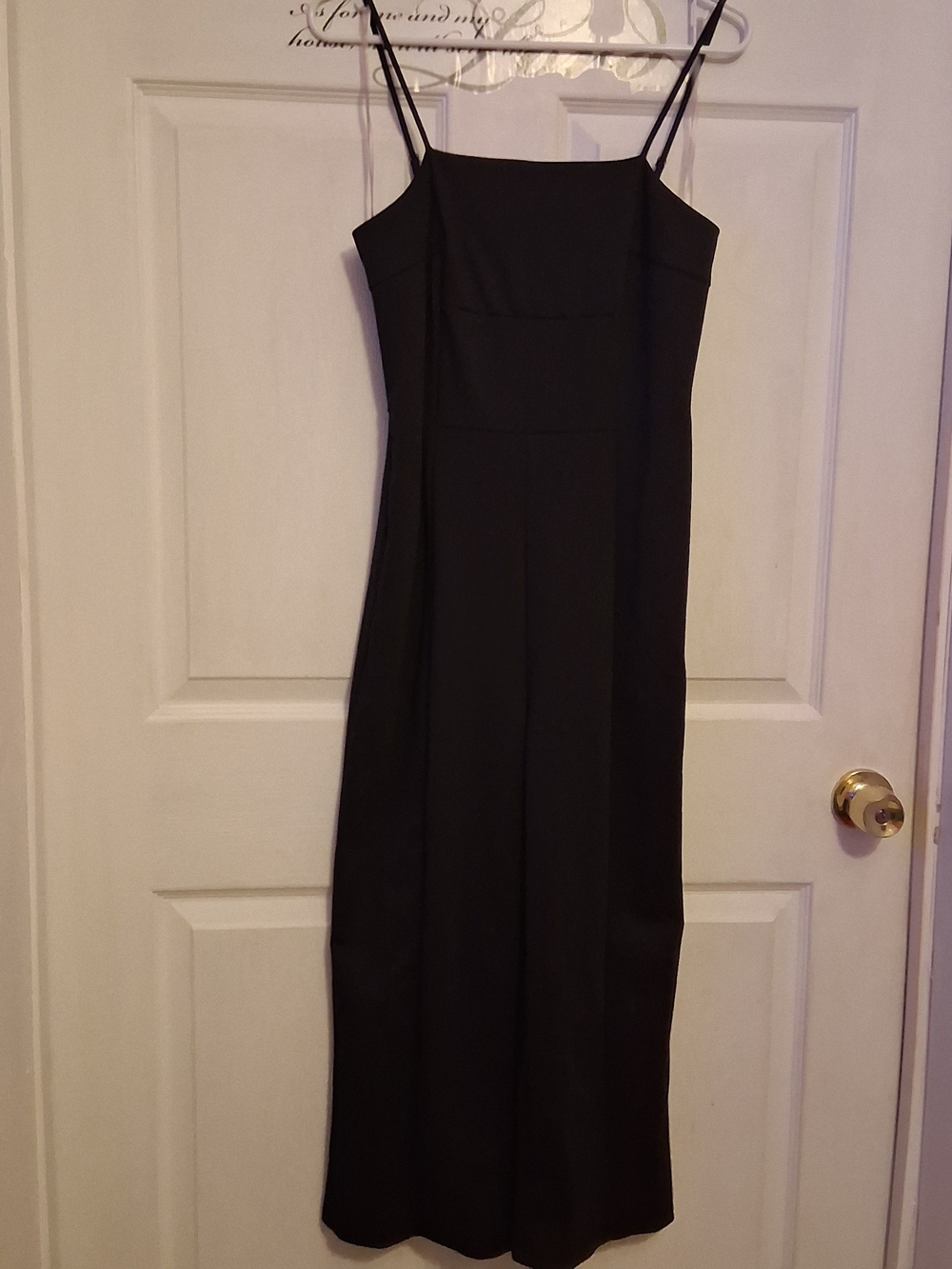 wild fable Black Spaghetti-Strap Jumpsuit